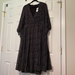 NWT Torrid Black Faux Wrap Dress